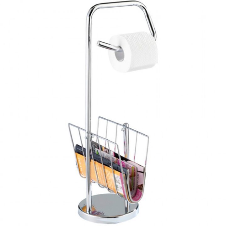 Dérouleur Papier Wc Et Porte-Revue – Sur Pied – Acier Inox Wenko Sur  Bricozor pour Devidoir Papier Wc Sur Pied