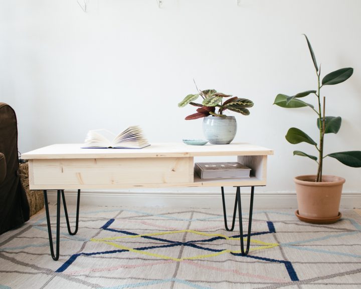 Diy : *La Table Basse* & Ses Hairpin Legs *(Sans Clou Ni Vis intérieur Pied De Table Rabattable Leroy Merlin