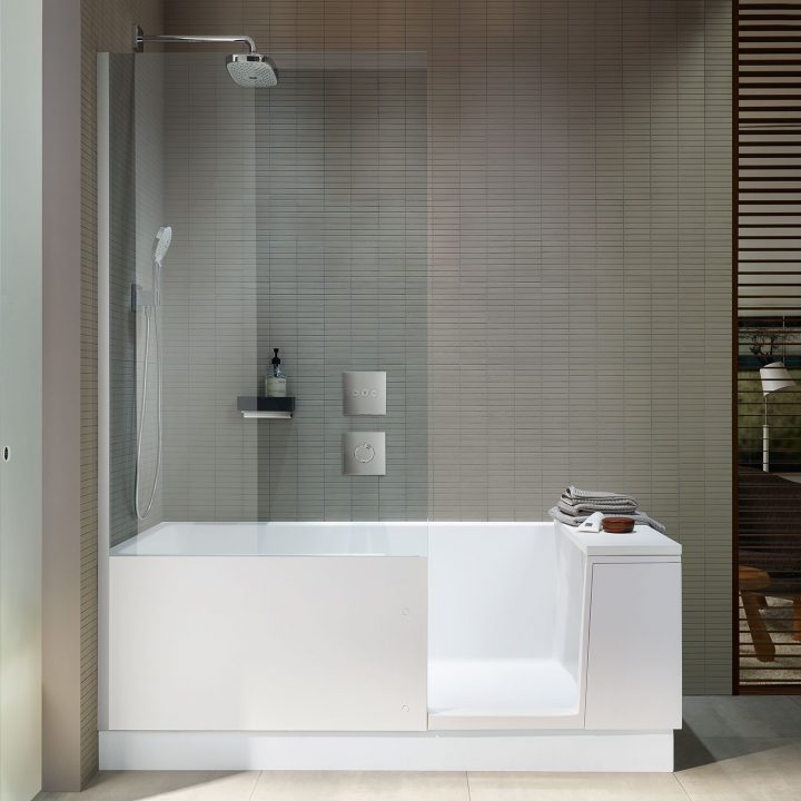 Duravit Shower & Bath – Baignoire Avec Zone Douche 1700X750 pour Baignoire Douche Duravit