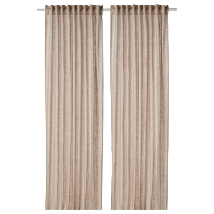 Dytåg Rideaux, 2 Pièces – Beige 145X300 Cm pour Rideaux Lin Ikea