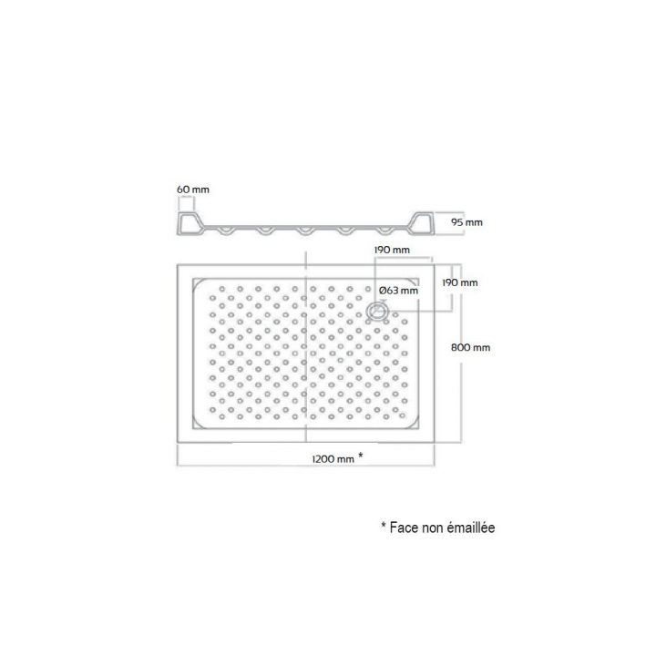 Evidence – Receveur De Douche En Grès Haut 120X80 Mazama dedans Receveur Grès 120X80