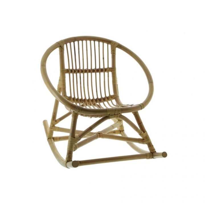 Fauteuil À Bascule Pour Enfant En Rotin Naturel intérieur Bouchara Fauteuil