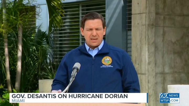 Florida Governor Speaking About Hurricane Dorian Preps à Dorian Kenil