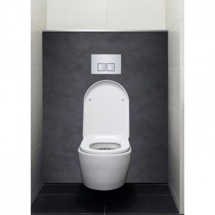 Habillage Décoratif Bâti Wc Decofast Cosy Béton Brut tout Habillage Wc Suspendu Démontable