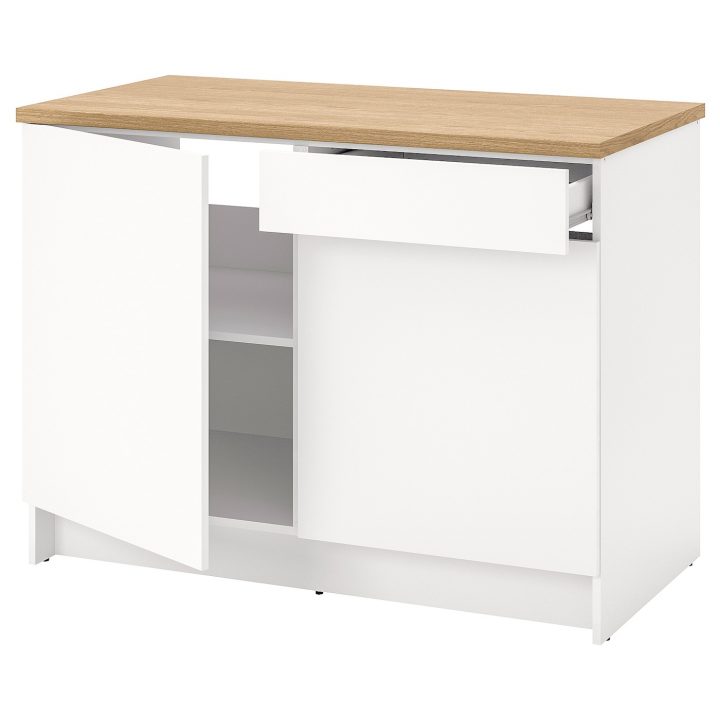 Knoxhult Élément Bas Avec Portes Et Tiroir – Blanc 120 Cm dedans Meuble Cuisine 50 Cm Largeur Ikea