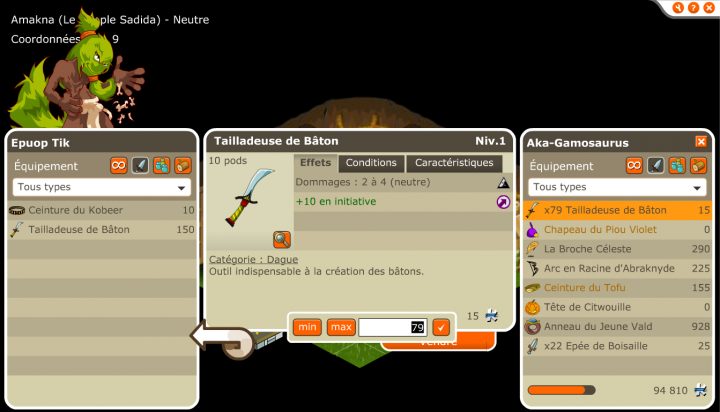 Liste Et Position Des Pnj – Astuce Kamas Dofus Rétro serapportantà Chemin Skeunk 1.29 Rétro