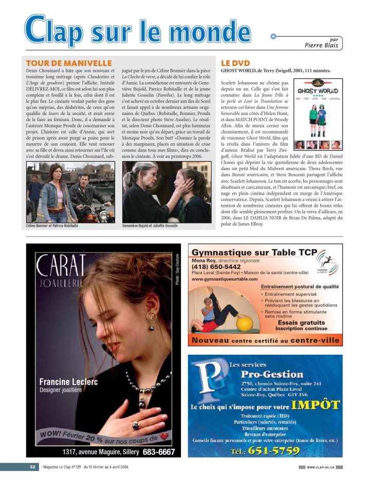 Magazine Le Clap N°129 By Les Cinémas Le Clap – Issuu destiné Juliette Gosselin Conjoint