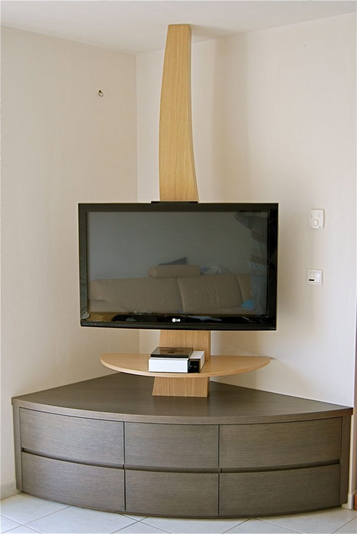 meuble tele d angle en bois