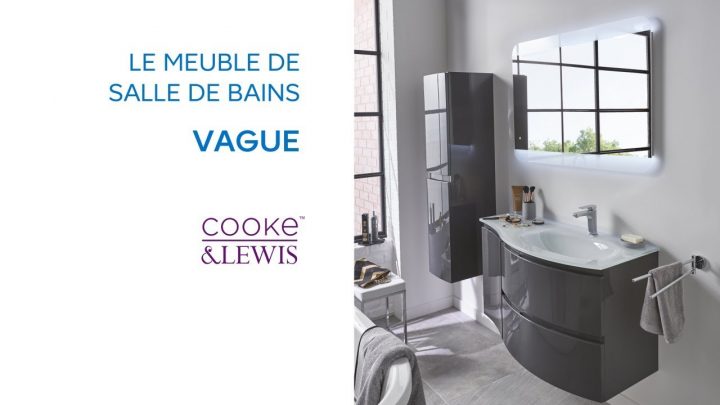 Meuble De Salle De Bains Vague Cooke & Lewis – Castorama destiné Meuble Double Vasque 140 Cm Castorama