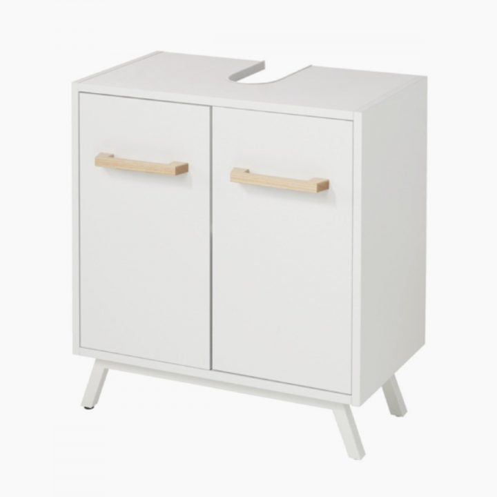 Meuble Sous-Lavabo Blanc L. 60 Cm Ladoga – Brico Dépôt encequiconcerne Bloc Tiroir Bois Brico Dépôt