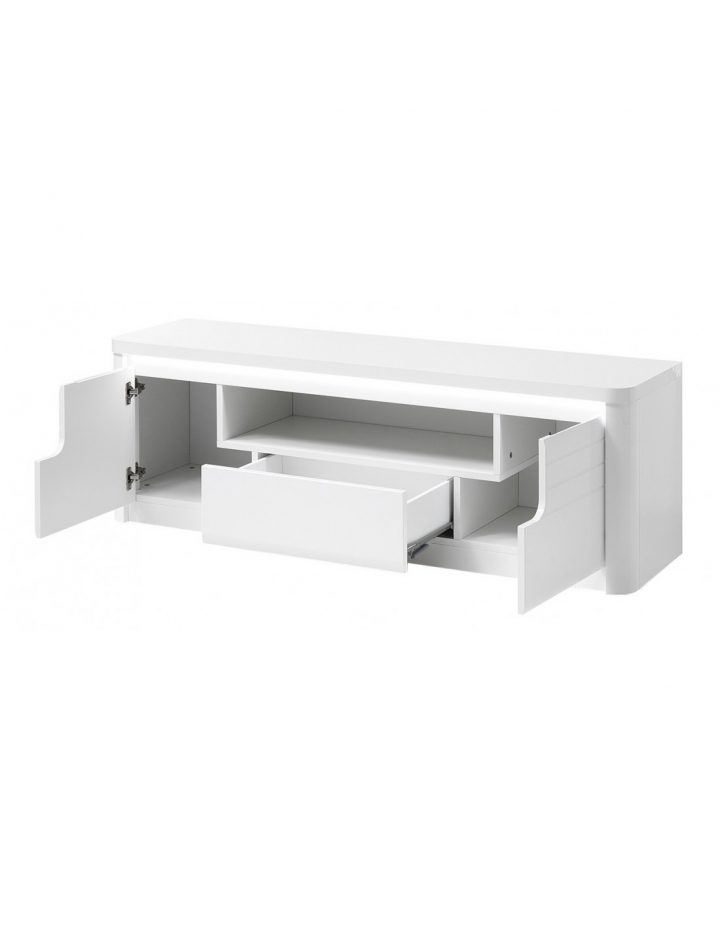 Meuble Tv L.170 Cm Bellini Décor Blanc – Meuble Tv But avec Meuble Tv Bellini