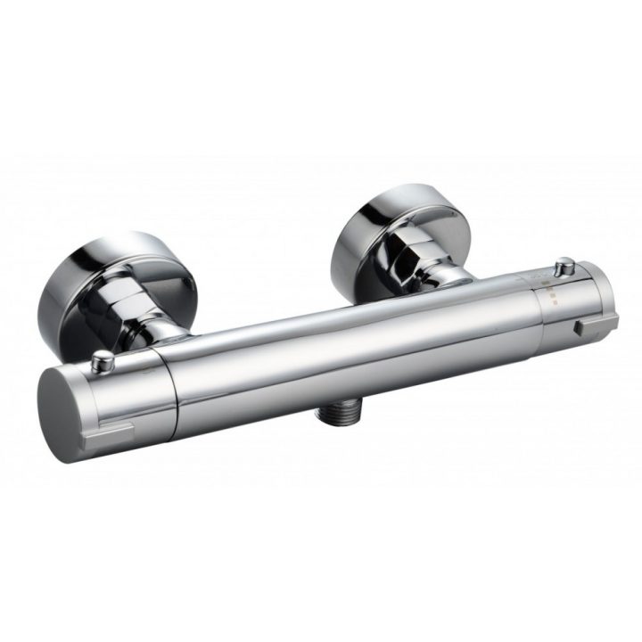 Mitigeur Thermostatique – Douche – Chromé London Schütte Sur Bricozor avec Mitigeur Thermostatique De Douche Entraxe Variable De 55 À 155 Mm