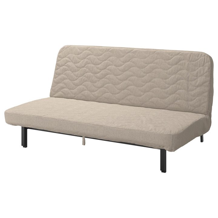 Nyhamn Canapé 3 Places Convertible – Avec Matelas En Mousse/Hyllie Beige concernant Mousse De Rembourrage Ikea