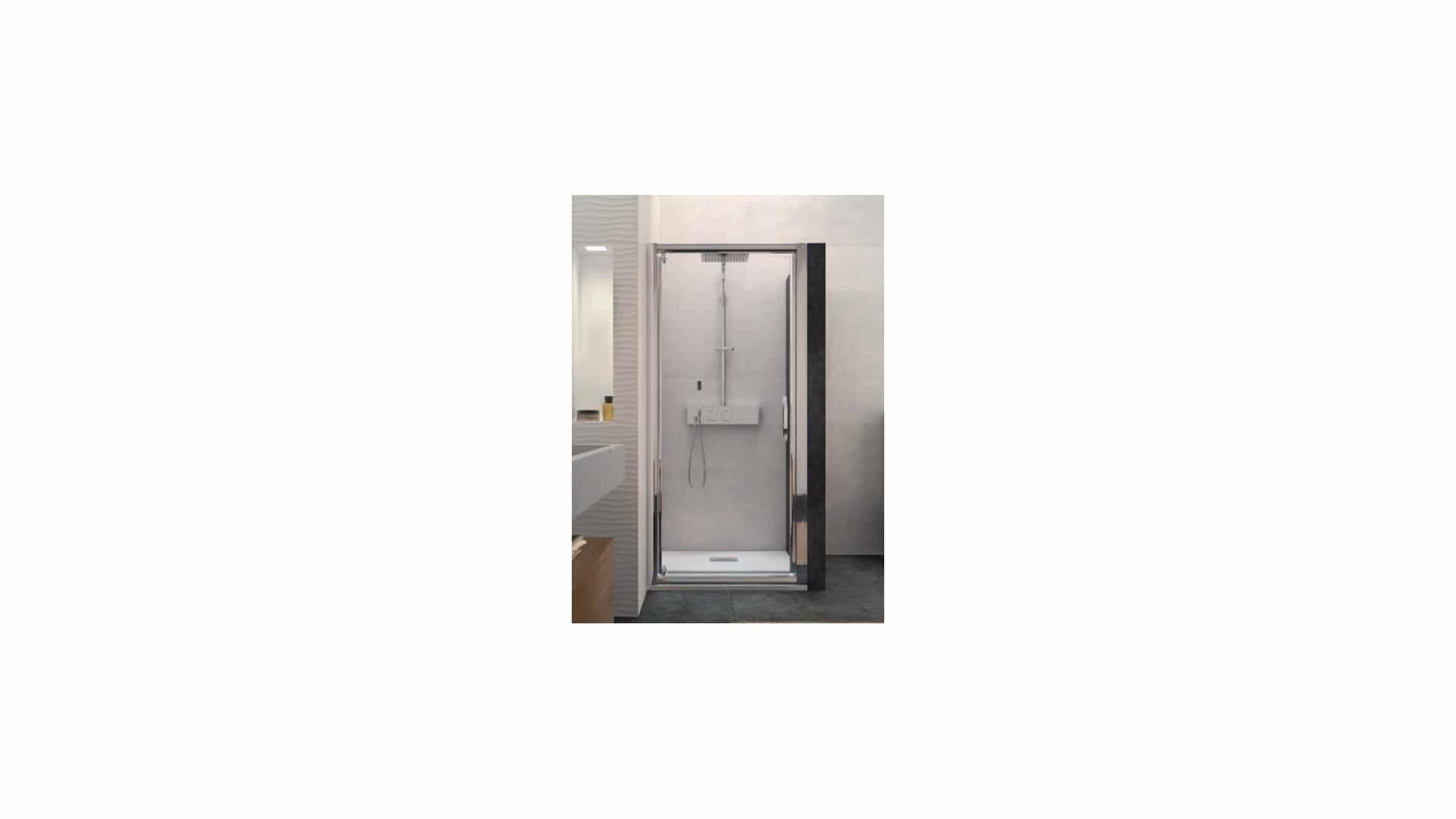 Porte Pivotante Avec Largeur De Passage Optimisée Classic Madras Kinedo pour Cabine De Douche Madras 3