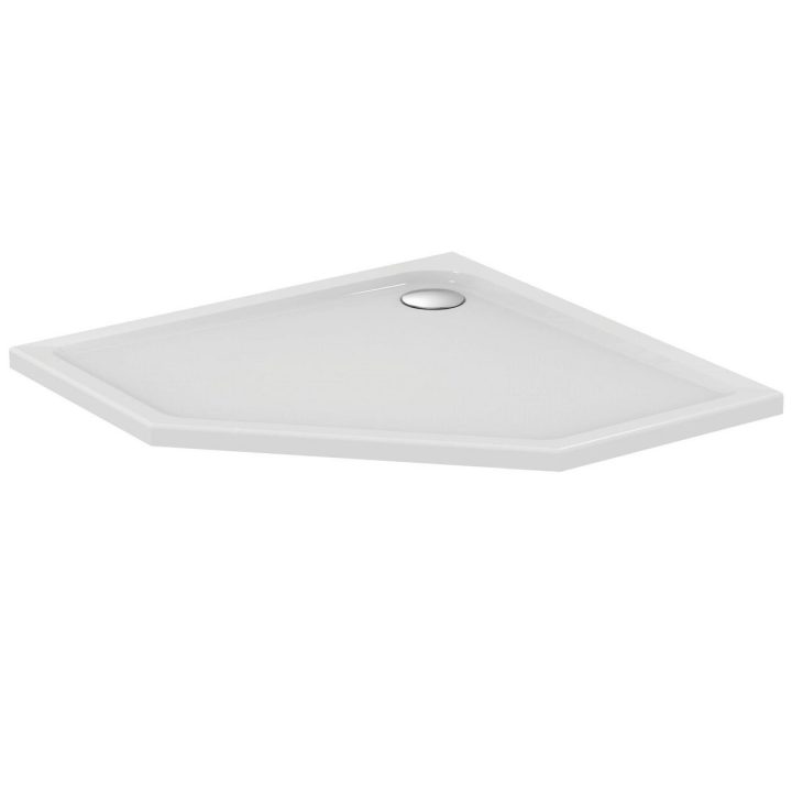 Receveur De Douche 100X100 D'Angle Ideal Standard Connect Air  1000X1000X45Mm Pentagonal avec Douche Pentagonale 100X100