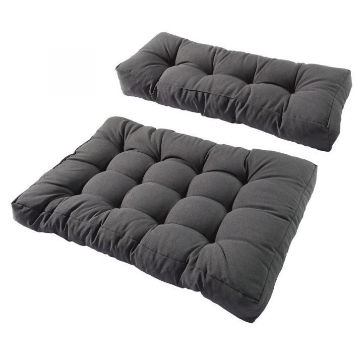 Set De 2 Coussins Pour Palettes (Coussin D'Assise, Grand Coussin De  Dossier, Anthracite) avec Coussin Extérieur Jysk