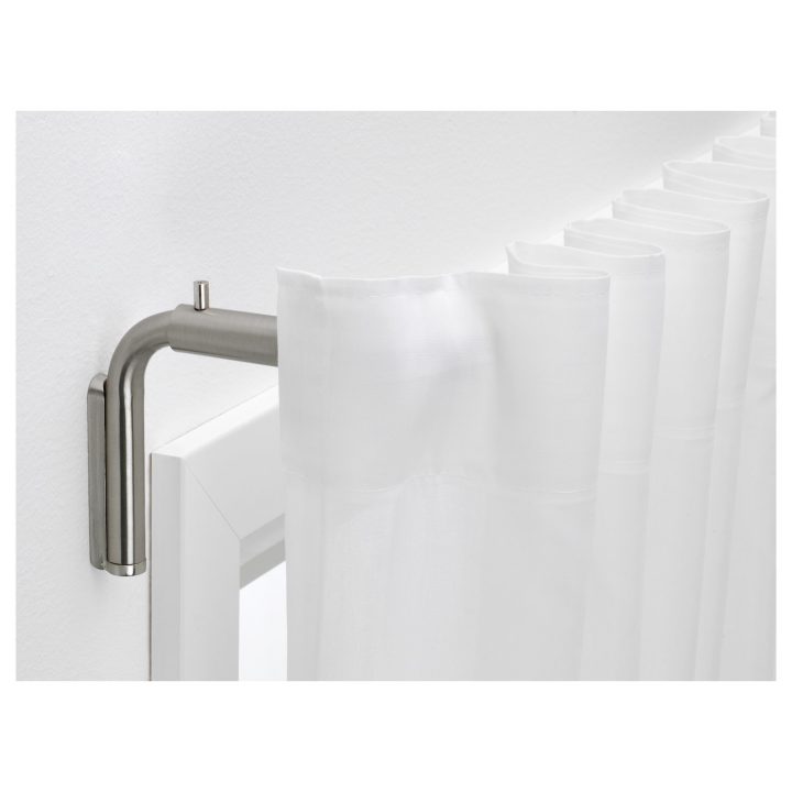 Tidpunkt Set Tringle À Rideau – Nickelé 120-210 Cm dedans Support Tringle Rideau Caisson Volet Roulant Ikea