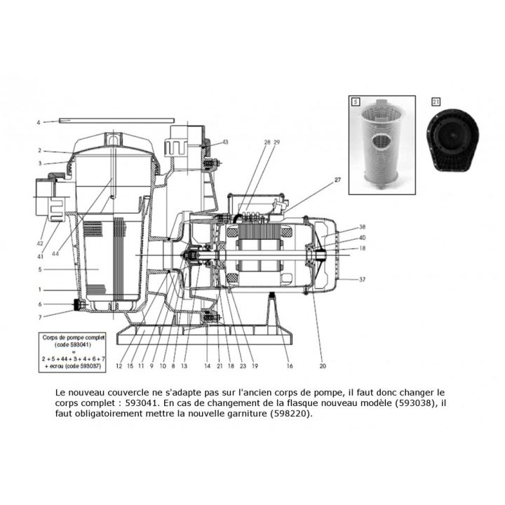 Turbine De Pompe Tifon 1 75M (3/4Cv) tout Tifon Pieces Detachees