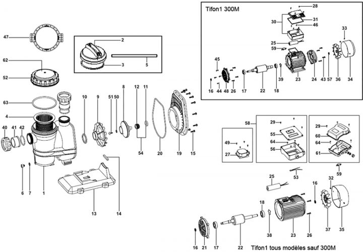 Vente De Pièces Détachées Pour Pompe Espa Tifon intérieur Tifon Pieces Detachees