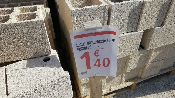 Le Prix Du Parpaing, Bloc Béton, Moellon, Queron encequiconcerne Bloc À Bancher Polystyrène Brico Dépôt