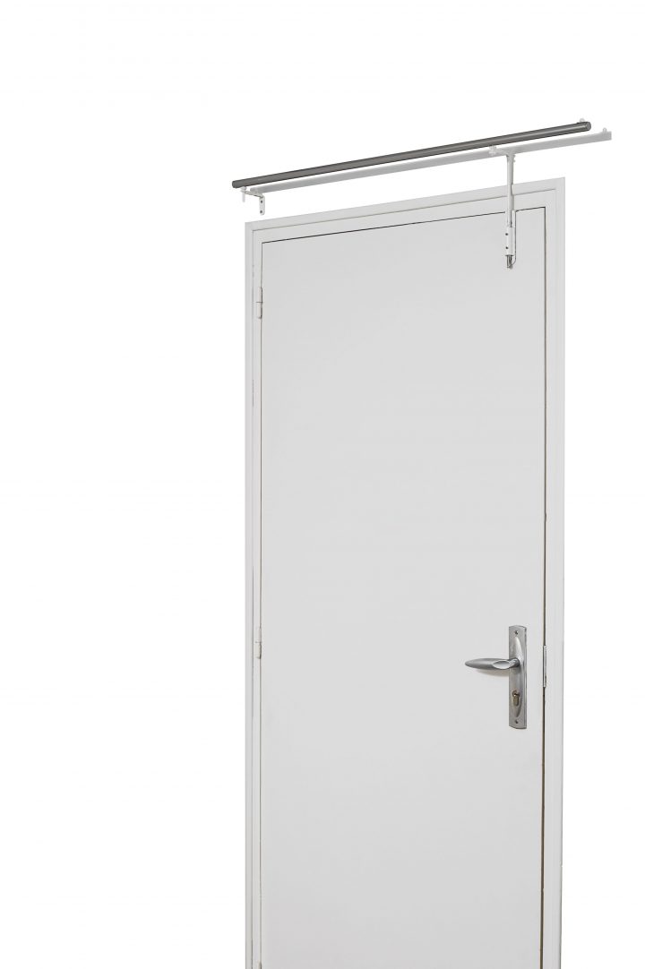 Tringle Prête À Poser Pour Porte D Entrée (Blanc), (Chrome concernant Tringle Porte D'Entrée Castorama