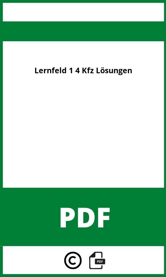 lernfeld 1 kfz lösungen pdf