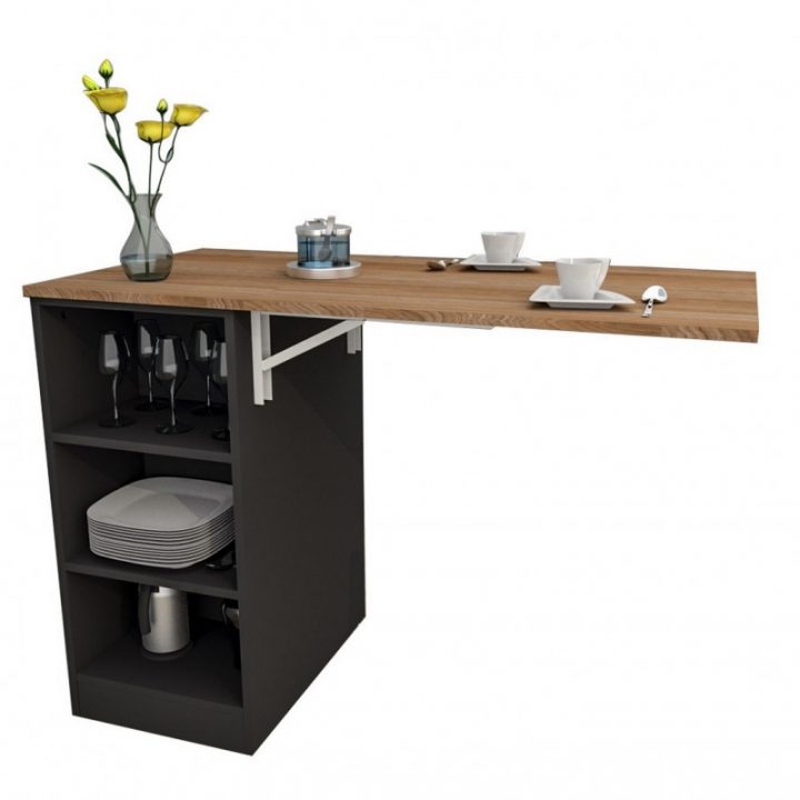 meuble cuisine table rabattable