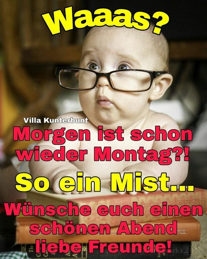 morgen ist schon wieder montag