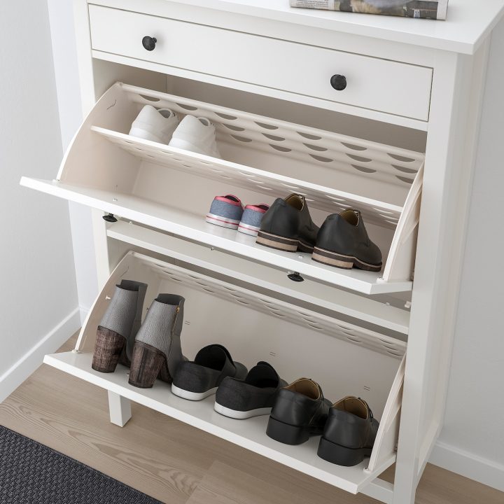 meuble chaussure ikea hemnes blanc