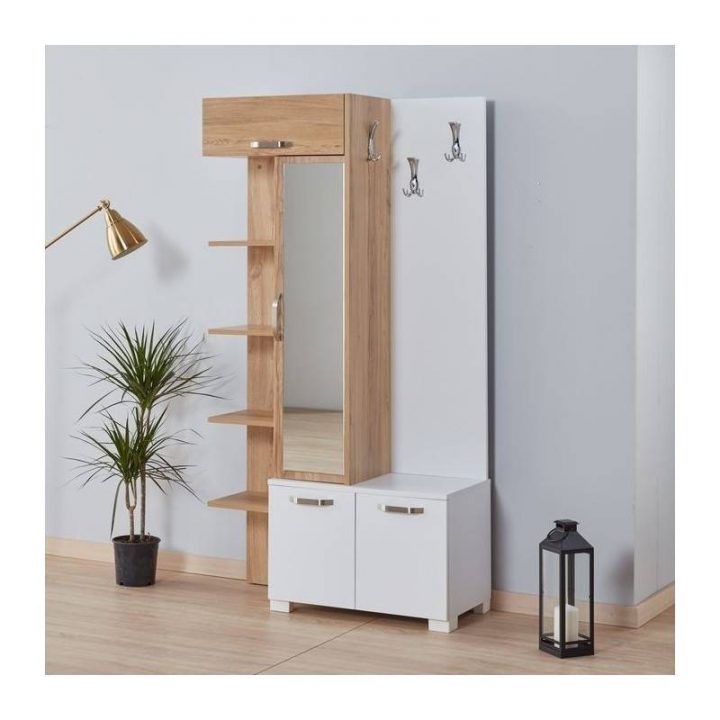 meuble en bois blanc