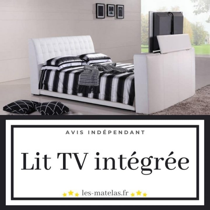 lit avec meuble tv intégré