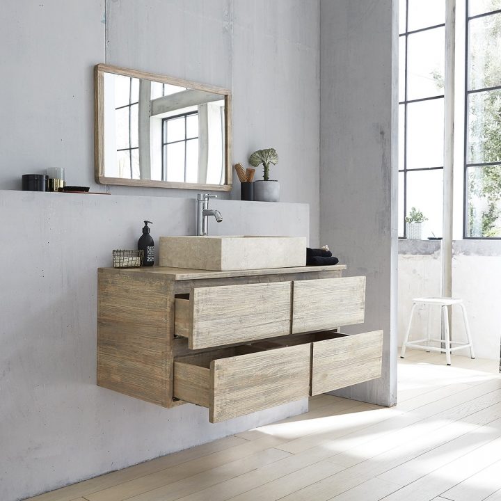 meubles de salle de bain en bois massif