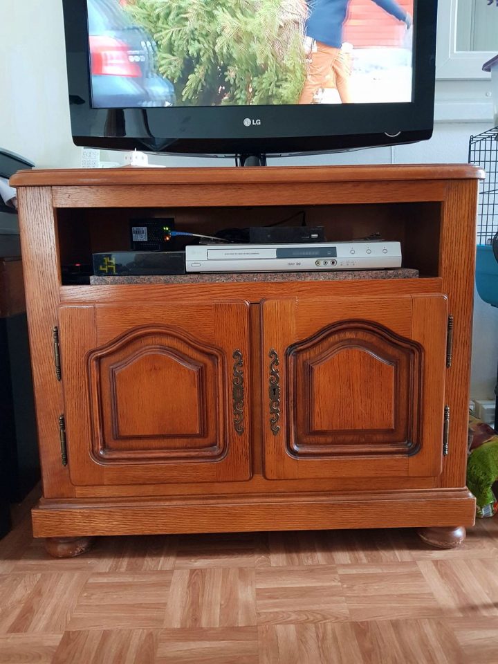 meuble tv ancien bois