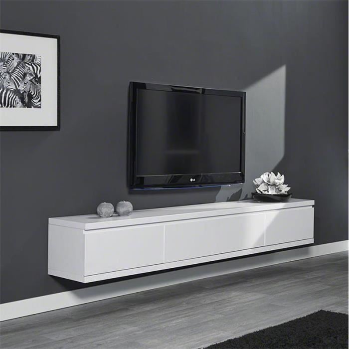 meuble tv 120 cm suspendu