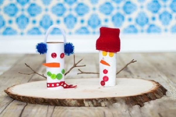 50 Super Décorations De Noël Avec Des Rouleaux De Papier encequiconcerne Bonhomme De Neige Rouleau Papier Toilette