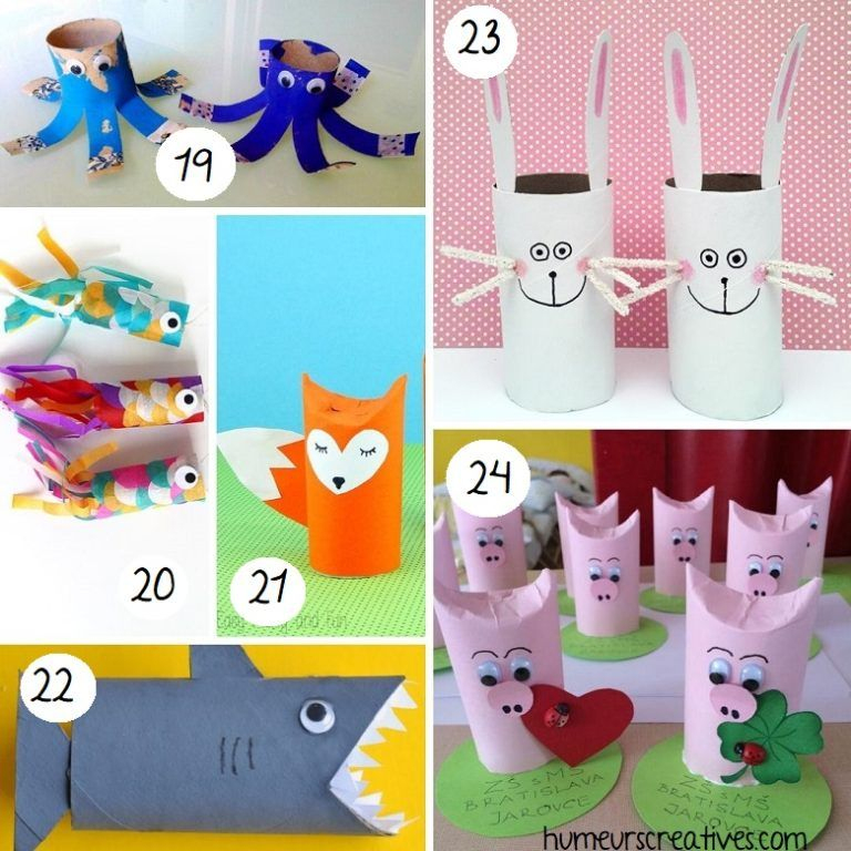 80 Bricolages Pour Enfants À Faire Avec Des Rouleaux De à Bricolage Rouleau Papier Toilette Animaux