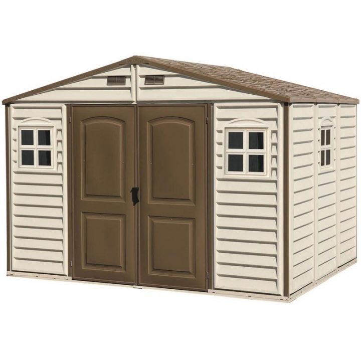 Abri De Jardin Pvc Duramax Woodstyle 7.68M² destiné Abri Monopente Canadian Tire