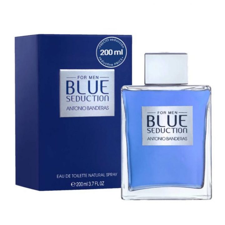 Antonio Bandera Blue Seduction For Men Edt 200Ml Perfume pour Lacoste Original 200Ml