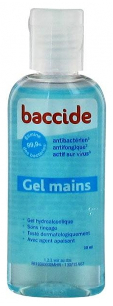 Baccide Gel Mains Sans Rinçage 30 Ml tout Baccide Gel Mains Peaux Sensibles