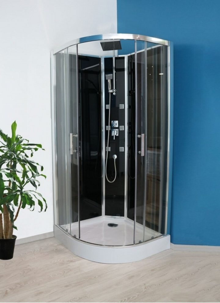 Cabine De Douche 1/4 De Rond Selia Hydro 90X90 Cm dedans Cabine De Douche 90X90 Castorama