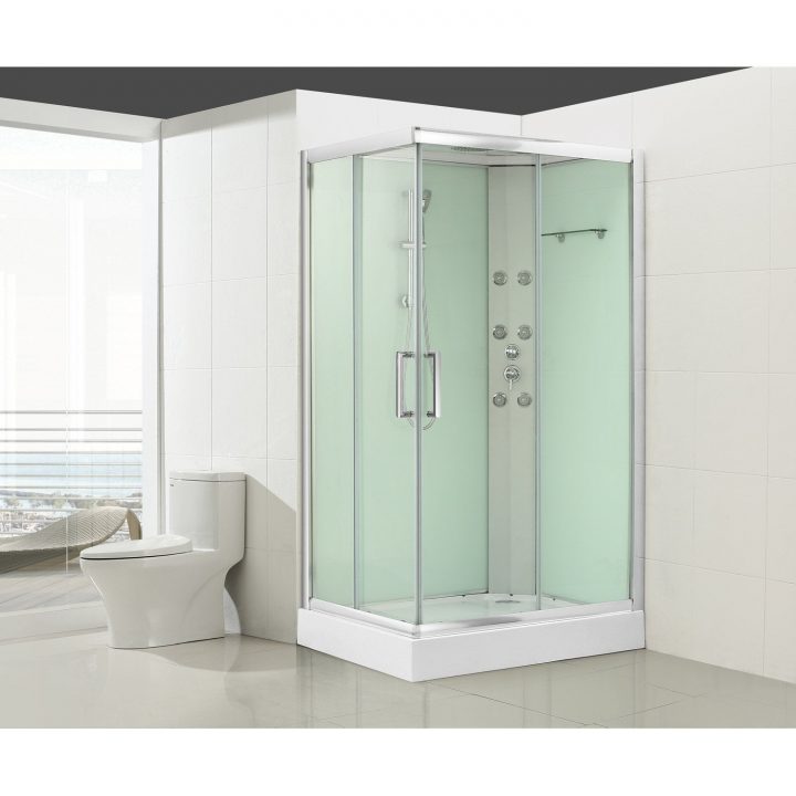 Cabine De Douche L.120 X L.90 Cm, Verre Transparent, Quad serapportantà Douche Anti Calcaire Leroy Merlin