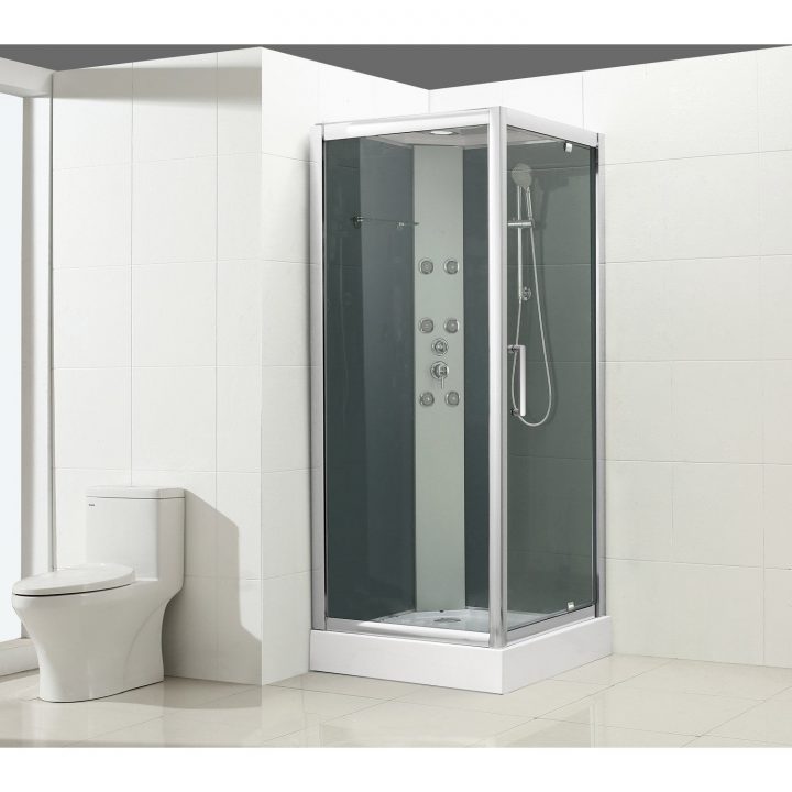 Cabine De Douche L.90 X L.90 Cm, Verre Transparent, Quad à Paroi De Douche Leroy Merlin