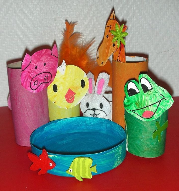 Cadeau Pour La Fête Des Pères: Porte-Crayons Animaux Avec encequiconcerne Bricolage Rouleau Papier Toilette Animaux