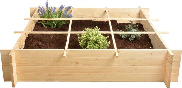 Carré Potager En Bois 1 Mètre | Déco.fr | Raised Garden concernant Carré Potager Castorama