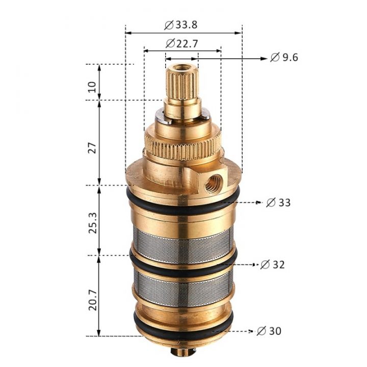 Cartouche Thermostatique En Laiton Pour Mitigeur Robinet pour Quand Changer Cartouche Robinet Thermostatique