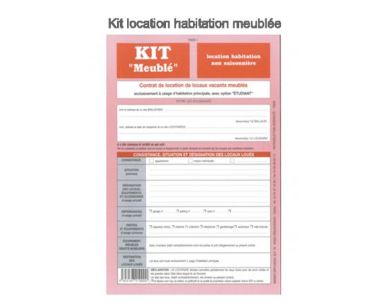 Contrat De Location Habitation Meublee – Contrats De intérieur Kit Location Habitation Vide Pdf Gratuit