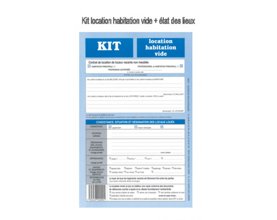 Contrat De Location Habitation Vide Plus Etat Des Lieux avec Kit Location Habitation Vide Pdf Gratuit