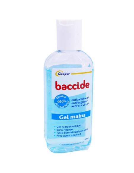 Cooper Baccide Gel Mains Sans Rinçage intérieur Baccide Gel Mains Peaux Sensibles