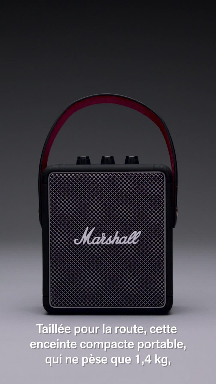 Enceinte Stéréo Portable Bluetooth Marshall Stockwell Ii serapportantà Enceinte Bluetooth Encastrable