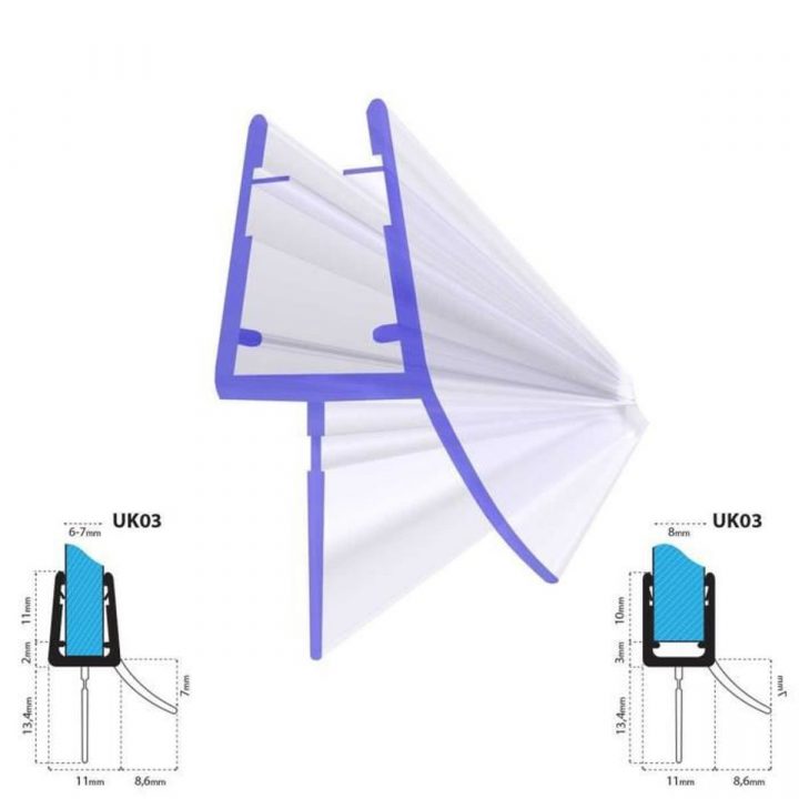 Furnica Joint D'Étanchéité De Rechange Pour Porte/Vitre De intérieur Joint D&#039;Étanchéité Porte Douche Rona